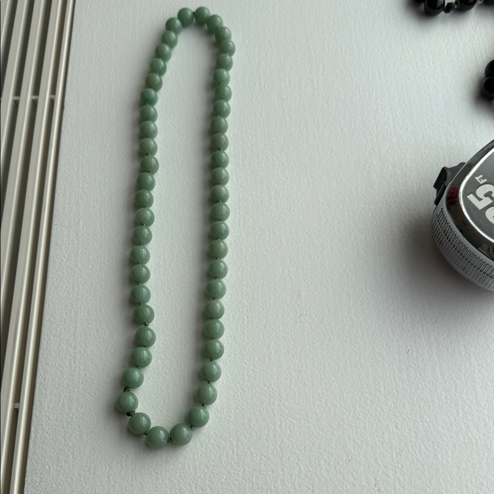 Elegant Green jade Beaded Necklace